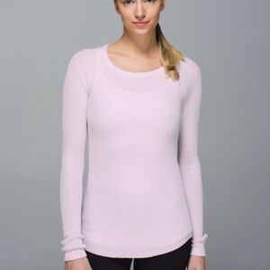 Lululemon Athletica Soft Pink Knit Sweater